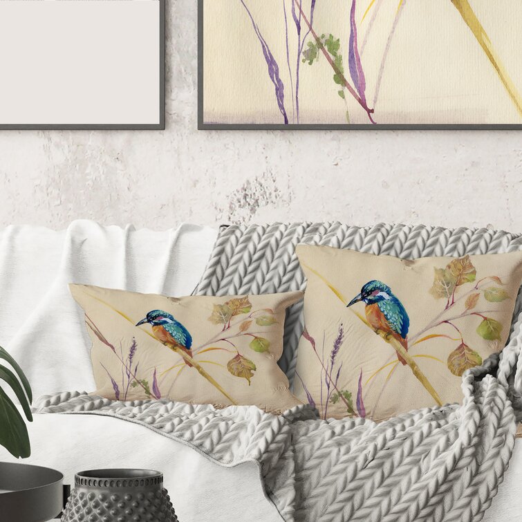 Bless international Common Kingfisher Bird Animal Print Polyester